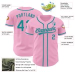 Teal Baseball Custom Pink Light Authentic Trikot Teal Baseball Custom Pink Light Authentic Trikot