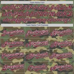 Camo Burgund-Schwarz Authentic Baseball Salute To Service Jersey Custom Camo Burgund-Schwarz Authentic Baseball Salute To Service Jersey Custom