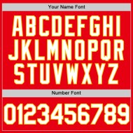 Fire Jersey Weiß-Gelb Authentic Custom Baseball Rot Fire Jersey Weiß-Gelb Authentic Custom Baseball Rot