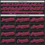 Schwarzes, individuelles, lila-oranges authentisches Baseball-Trikot Schwarzes, individuelles, lila-oranges authentisches Baseball-Trikot
