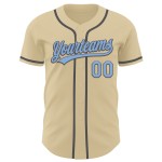 Sand Jersey Grau Authentic Hellblau-Stahl Baseball Custom Sand Jersey Grau Authentic Hellblau-Stahl Baseball Custom