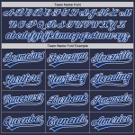 Baseball Authentic Navy Throwback Royal-Weiß Custom Trikot Baseball Authentic Navy Throwback Royal-Weiß Custom Trikot