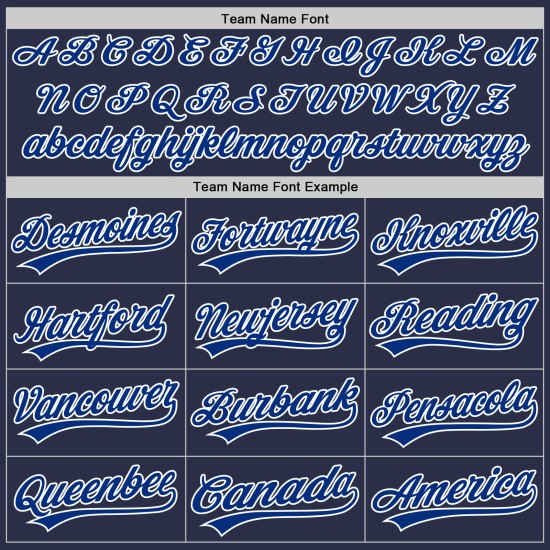 Baseball Authentic Navy Throwback Royal-Weiß Custom Trikot Baseball Authentic Navy Throwback Royal-Weiß Custom Trikot