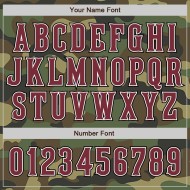 Camo Burgundy-Black Authentic Baseball Salute To Service Jersey Custom Camo Burgundy-Black Authentic Baseball Salute To Service Jersey Custom