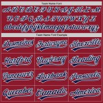 Benutzerdefiniertes Marineblau-Weiß Throwback Baseball Maroon Authentic Jersey Benutzerdefiniertes Marineblau-Weiß Throwback Baseball Maroon Authentic Jersey
