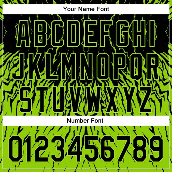 Neon Design Schwarz Benutzerdefinierte 3D Muster Jersey Welle Grün Baseball Neon Design Schwarz Benutzerdefinierte 3D Muster Jersey Welle Grün Baseball