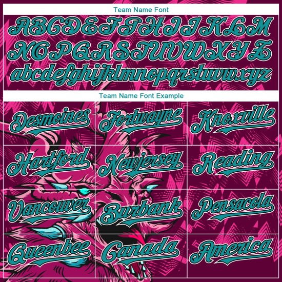 Jersey Tier Teal-Schwarz Muster Authentische Drachen Baseball 3D Design Crimson Custom Jersey Tier Teal-Schwarz Muster Authentische Drachen Baseball 3D Design Crimson Custom