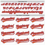Jersey Throwback Lila-Orange Weiß Authentic Custom Baseball Jersey Throwback Lila-Orange Weiß Authentic Custom Baseball