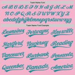 Teal Baseball Custom Pink Light Authentic Trikot Teal Baseball Custom Pink Light Authentic Trikot