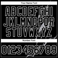 Blitz Grau-Weiß Muster Custom Authentic Jersey Baseball Schwarz 3D Design Blitz Grau-Weiß Muster Custom Authentic Jersey Baseball Schwarz 3D Design