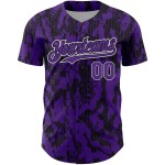 Jersey 3D Abstrakt Schwarz-Weiß Flüssigkeit Muster Baseball Custom Authentic Lila Design Jersey 3D Abstrakt Schwarz-Weiß Flüssigkeit Muster Baseball Custom Authentic Lila Design