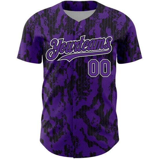 Jersey 3D Abstrakt Schwarz-Weiß Flüssigkeit Muster Baseball Custom Authentic Lila Design Jersey 3D Abstrakt Schwarz-Weiß Flüssigkeit Muster Baseball Custom Authentic Lila Design