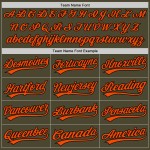 Olivgrün-Orange-Schwarzes Jersey Service Baseball Custom Salut Authentische Throwback To Olivgrün-Orange-Schwarzes Jersey Service Baseball Custom Salut Authentische Throwback To