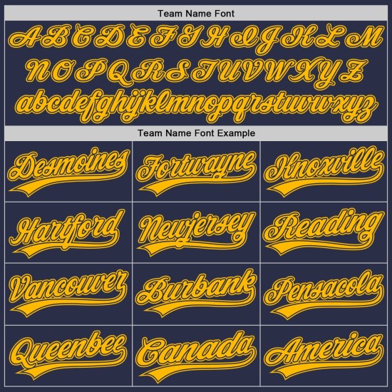 Benutzerdefiniertes Gold Navy Baseball Jersey Authentic Throwback Benutzerdefiniertes Gold Navy Baseball Jersey Authentic Throwback