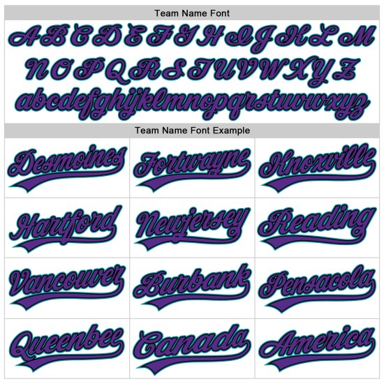 Authentisches weiß-schwarz-blaugrünes Baseball-Custom-Throwback-Lila-Trikot Authentisches weiß-schwarz-blaugrünes Baseball-Custom-Throwback-Lila-Trikot