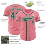 Authentisches Baseball Custom Medium Grün-Weiß Kelly Jersey Pink Authentisches Baseball Custom Medium Grün-Weiß Kelly Jersey Pink