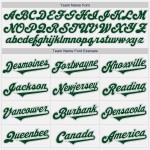 Jersey Baseball Weiß Custom Grün-Grau Authentic Jersey Baseball Weiß Custom Grün-Grau Authentic