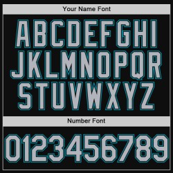 Baseball Jersey Grau-Blaugrün Throwback Authentic Custom Schwarz Baseball Jersey Grau-Blaugrün Throwback Authentic Custom Schwarz