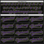 Grün Schwarz Jersey Baseball Throwback Custom Authentic Lila-Neon Grün Schwarz Jersey Baseball Throwback Custom Authentic Lila-Neon