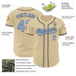 Sand Jersey Grau Authentic Hellblau-Stahl Baseball Custom Sand Jersey Grau Authentic Hellblau-Stahl Baseball Custom