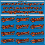 Schwarz-Orange Baseball Jersey Authentic Blau Custom Schwarz-Orange Baseball Jersey Authentic Blau Custom