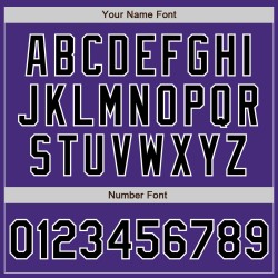 Schwarz-Weiß Authentic Jersey Custom Baseball Lila Schwarz-Weiß Authentic Jersey Custom Baseball Lila