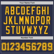 Custom Jersey Gold Navy Baseball Authentic Throwback Custom Jersey Gold Navy Baseball Authentic Throwback