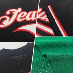 Jersey Kelly Mesh Authentic Throwback Grün Weiß-Schwarz Baseball Custom Jersey Kelly Mesh Authentic Throwback Grün Weiß-Schwarz Baseball Custom