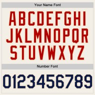 Authentisches Konfetti-Design-Trikot Baseball-Muster Custom Creme Navy-Rot 3D Authentisches Konfetti-Design-Trikot Baseball-Muster Custom Creme Navy-Rot 3D