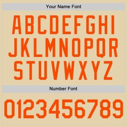 Sand Baseball Custom Jersey Orange Authentic