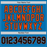 Schwarz-Orange Baseball Jersey Authentic Blau Custom Schwarz-Orange Baseball Jersey Authentic Blau Custom