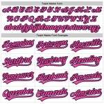 Jersey Weiß Throwback Lila Schwarz-Pink Baseball Custom Authentic Jersey Weiß Throwback Lila Schwarz-Pink Baseball Custom Authentic