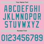 Teal Baseball Custom Pink Light Authentic Trikot Teal Baseball Custom Pink Light Authentic Trikot