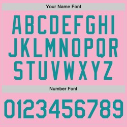 Teal Baseball Custom Pink Light Authentic Trikot