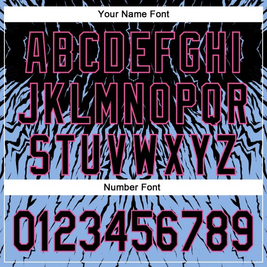 Leichtes authentisches individuelles Design Baseball Jersey 3D blau-rosa Welle schwarz abstraktes Muster Leichtes authentisches individuelles Design Baseball Jersey 3D blau-rosa Welle schwarz abstraktes Muster