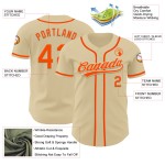 Sand Baseball Custom Jersey Orange Authentic Sand Baseball Custom Jersey Orange Authentic