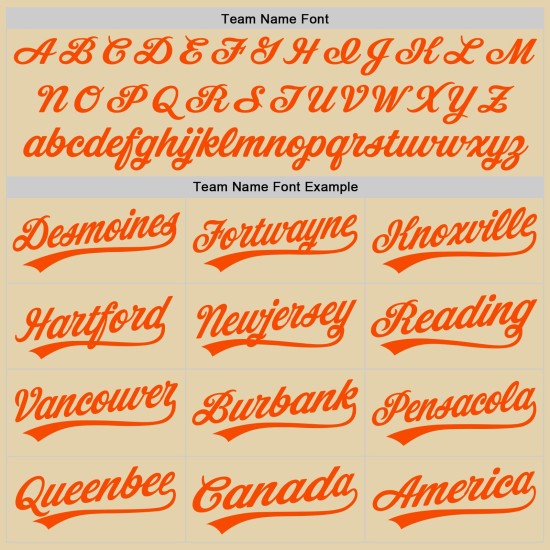 Sand Baseball Custom Jersey Orange Authentic Sand Baseball Custom Jersey Orange Authentic