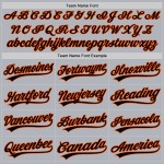 Throwback Jersey Schwarz-Orange Baseball Custom Grau Authentic Throwback Jersey Schwarz-Orange Baseball Custom Grau Authentic