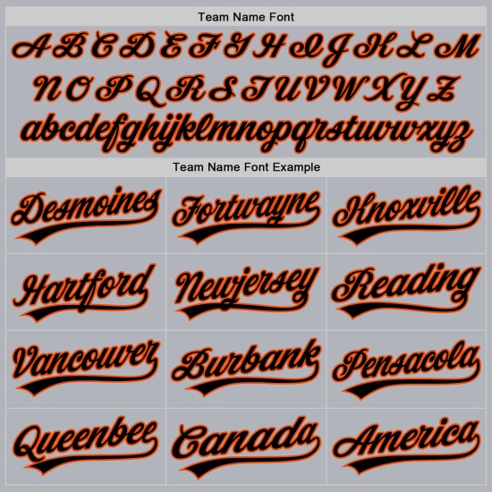 Throwback Jersey Schwarz-Orange Baseball Custom Grau Authentic Throwback Jersey Schwarz-Orange Baseball Custom Grau Authentic