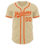 Sand Baseball Custom Jersey Orange Authentic Sand Baseball Custom Jersey Orange Authentic