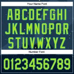 Grün-Blau Neon Benutzerdefinierte Authentische Halloween Navy 3D Jersey Baseball
