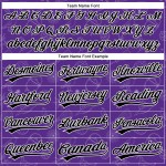 Baseball Authentic Custom Jersey 3D Lila Schwarz-Weiß Halloween Baseball Authentic Custom Jersey 3D Lila Schwarz-Weiß Halloween