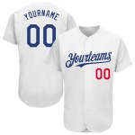 Weißes, individuelles Royal-Rot-Baseball-Authentic-Trikot Weißes, individuelles Royal-Rot-Baseball-Authentic-Trikot
