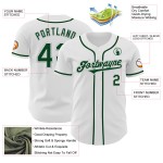 Jersey Baseball Weiß Custom Grün-Grau Authentic Jersey Baseball Weiß Custom Grün-Grau Authentic