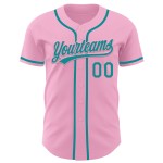 Teal Baseball Custom Pink Light Authentic Trikot Teal Baseball Custom Pink Light Authentic Trikot