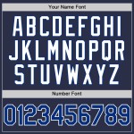 Baseball Authentic Navy Throwback Royal-Weiß Custom Trikot Baseball Authentic Navy Throwback Royal-Weiß Custom Trikot