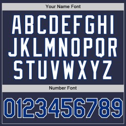 Baseball Authentic Navy Throwback Royal-Weiß Custom Trikot Baseball Authentic Navy Throwback Royal-Weiß Custom Trikot