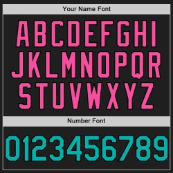 Benutzerdefinierte schwarz 3D Baseball Aqua-Pink Konfetti Design Jersey Muster authentisch Benutzerdefinierte schwarz 3D Baseball Aqua-Pink Konfetti Design Jersey Muster authentisch