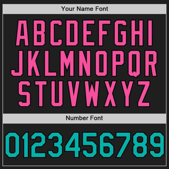 Benutzerdefinierte schwarz 3D Baseball Aqua-Pink Konfetti Design Jersey Muster authentisch Benutzerdefinierte schwarz 3D Baseball Aqua-Pink Konfetti Design Jersey Muster authentisch